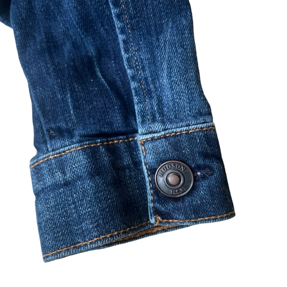 Hudson Jeans Denim Jacket Size Small Y2K USA Made - Picture 3 of 6